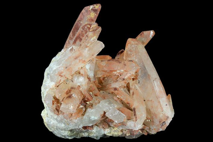 Natural, Red Quartz Crystal Cluster - Morocco #134225